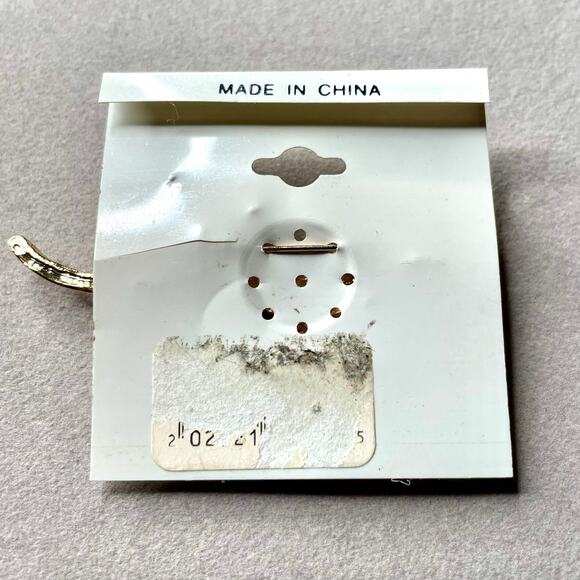 Vintage Jordache Running Leopard Gold Tone Brown Enamel Brooch - Picture 2 of 2